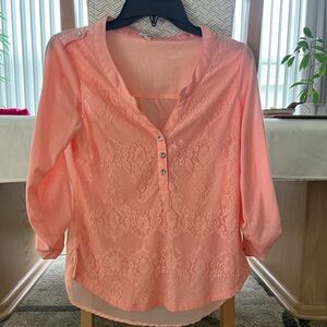 Bongo Small Sheer Lace Top